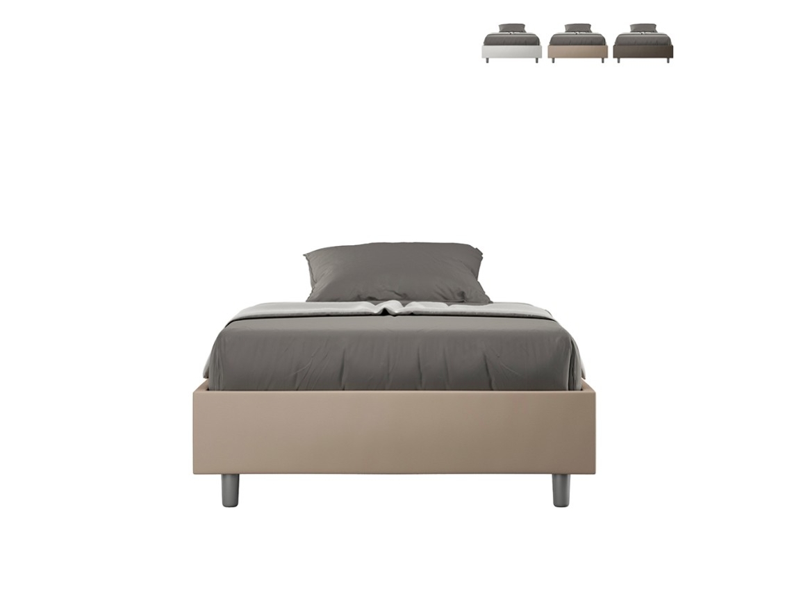 Cama doble 140x200 sommier francés contenedor Azelia F