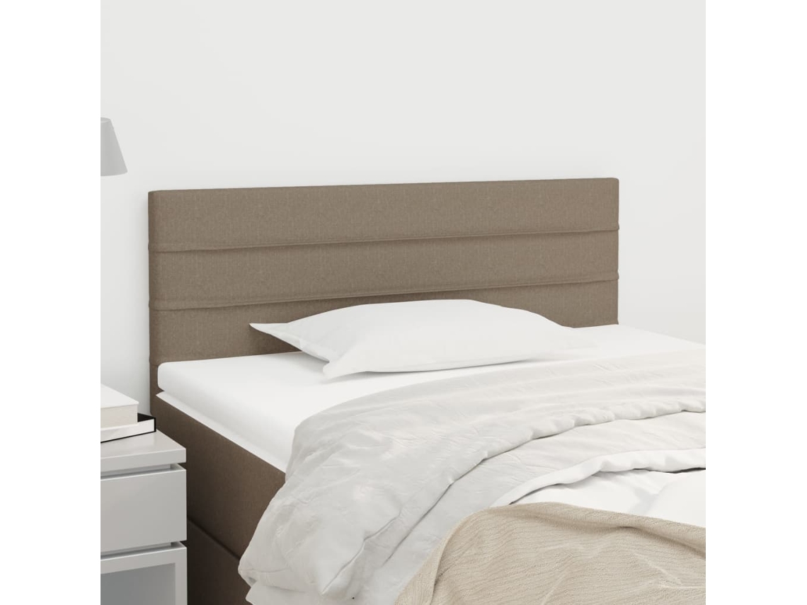 Cabecero De Tela Gris Taupe 100x5x78/88 Cm