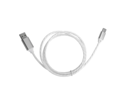 Cable De Datos Type-c Con Luces Led Fluídas, Carga Rápida