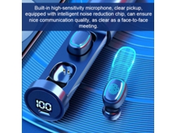 Auriculares Inalámbricos Bt5.2 Con Cancelación De Ruido, Micrófono Y Estuche De Carga Con Pantalla Led Para Deportes Y Videojuegos.