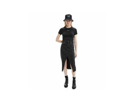 Camiseta CALVIN KLEIN (XL - Negro)
