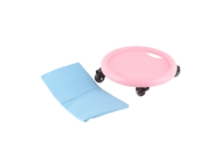 Discos Deslizantes Para Abdomen Con 4 Rodillos Trainer Abs Entrenamiento Core Silencioso Suave
