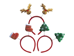Tiara Navideña Para Mujeres Y Niños - Cuernos De Reno Y Gorro De Papá Noel - Adultos Y Niños