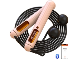Cuerda Para Saltar Con Contador De Calorías (con/sin Cuerda), Inteligente, Recargable, Con Conectividad Bluetooth (rosa)