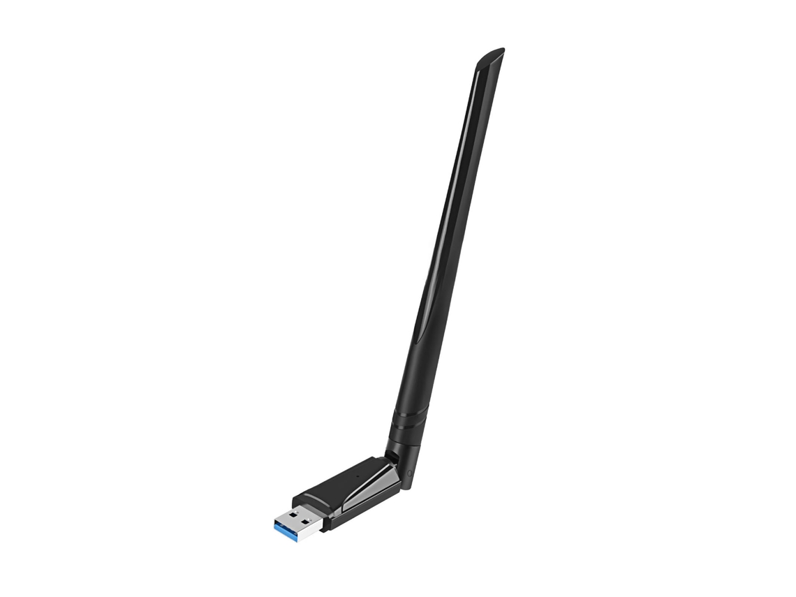 Adaptador USB 3.0 Wi-Fi Baoj-2026 de doble banda con un alcance de 1300 m y una antena de alta ganancia para usar en la oficina y durante los viajes.