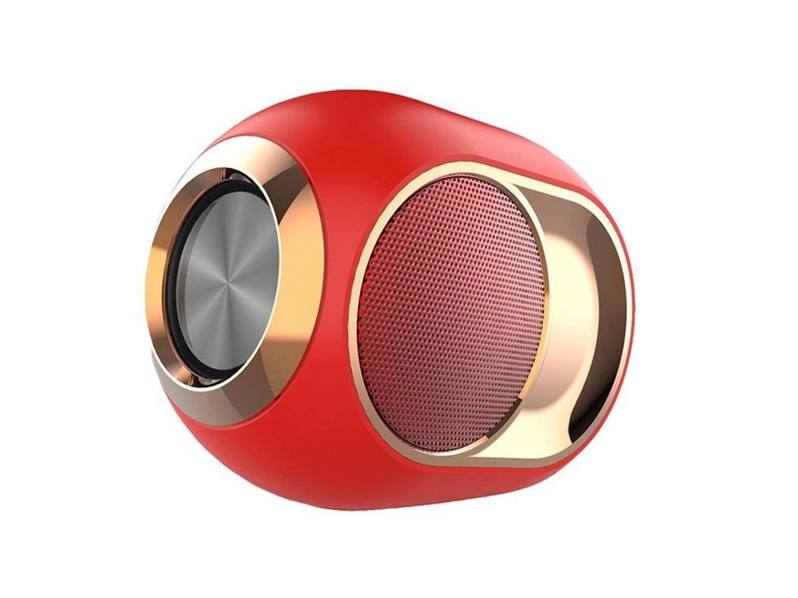 2026-altavoz Bluetooth 5.0 Subwoofer Estéreo Hi-fi Tws Inalámbrico Con Soporte Para Usb (rojo)