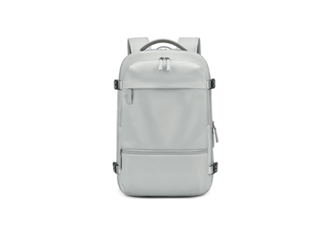 Mochila de viaje Mochila escolar para estudiantes de gran capacidad para hombres Mochila informal Mochila para mujeres-Gris claro