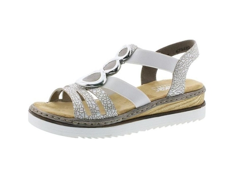 Sandalias de Tacón de Mujer RIEKER Outro Blanco (38)