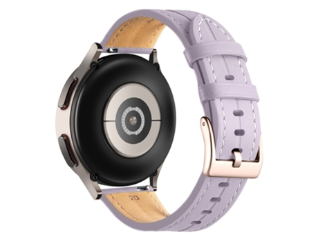 Correa de piel auténtica 22mm liberación rápida ajustable para Realme Watch 3/Huami Amazfit GTR 4/GTR 4 Pro - purpúreo