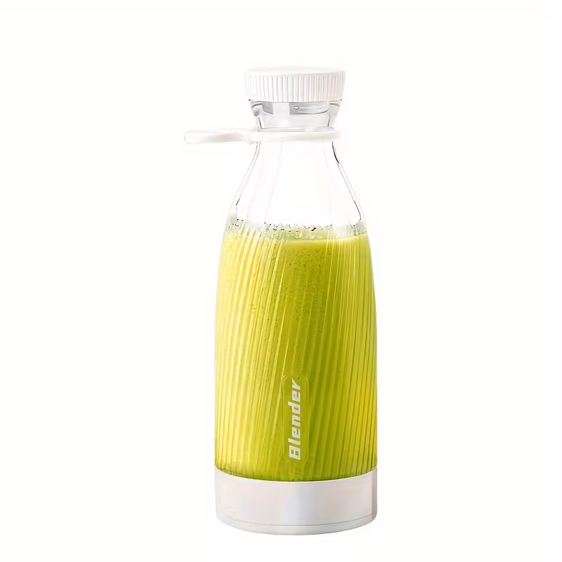 Licuadora y exprimidor eléctrico compacto de 500 ml con diseño inalámbrico portátil y carga USB. Stelasplen
