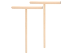 2 esparcidores de masa para panqueques de madera en forma de T para la cocina