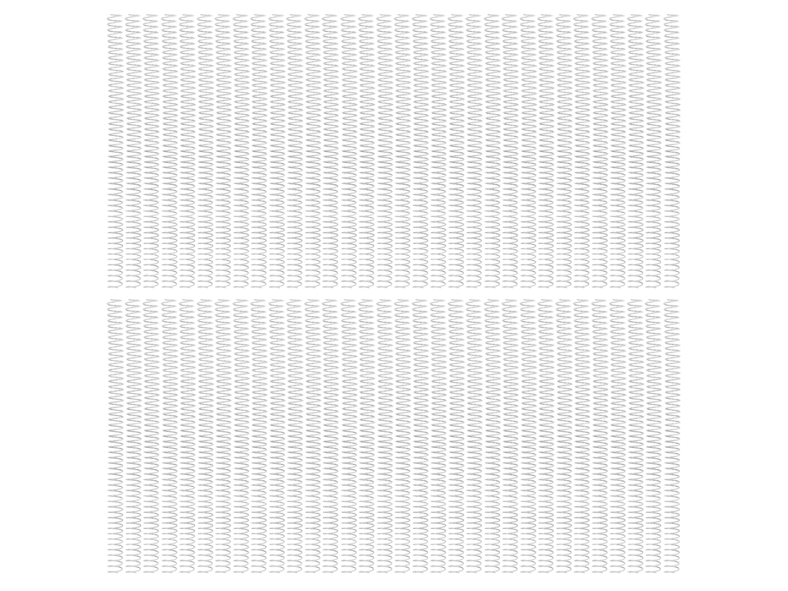 100 Espirales De Encuadernación De 16 Mm, 48 Espirales, Paso 4:1, Capacidad Para 140 Hojas A4, Color Plata.