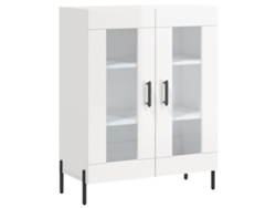 Maison Exclusive - Aparador De Madera Contrachapada Blanco Brillante 69,5x34x90 Cm
