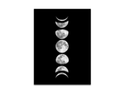 Decoración de pared con fases lunares