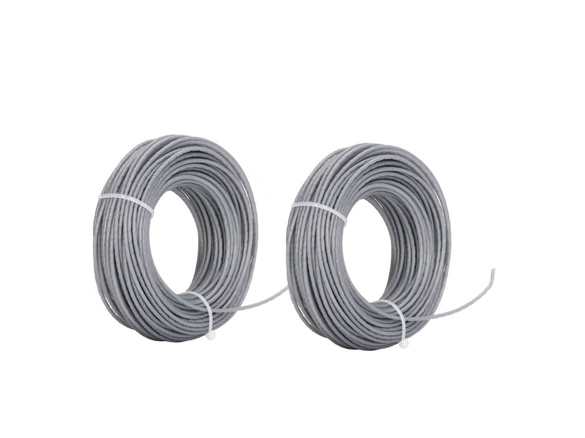 Hilo de nailon gris de 24 m y 2,0 mm para cortacésped Bosch Art 24 27 30 36