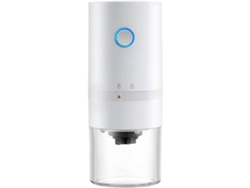 Molinillo de café eléctrico Mdug de 1500 mAh, recargable, de cerámica (blanco)
