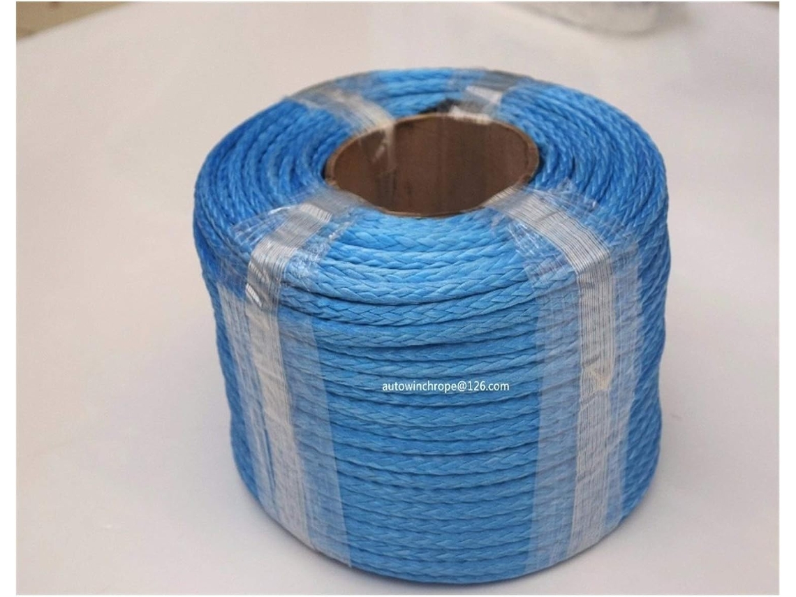 Cuerda De Remolque Sintética Azul De 6 Mm X 100 M, Para Cabrestante De Barco, Plasma, Todoterreno, Atv/utv.