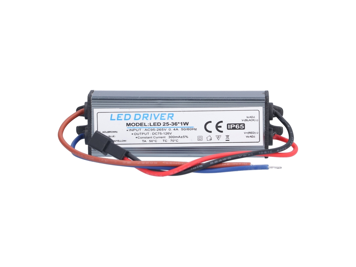 2026-driver De Led Transformador Para Lamparas Fuente De Alimentacion Diy Ac95‑265v Dc75‑126v 25‑36x1w 300ma