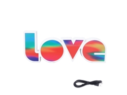 Yncm2026-lámpara Led Neon Letra De Amor Luz Nocturna Colgable Decorativa Para Mesa Boda Fiesta Dormitorio
