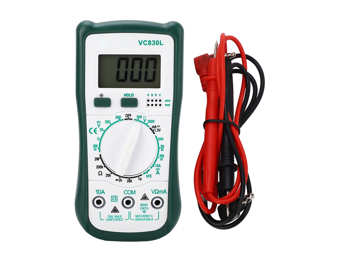 Multímetro Digital De Bolsillo Mini Tester Eléctrico Para Voltaje Corriente Resistencia Diodo