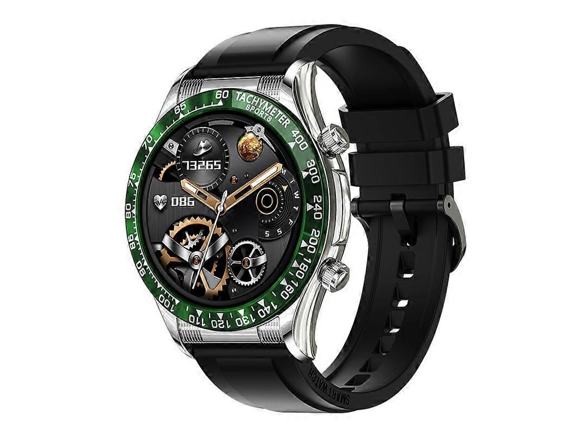 Reloj inteligente Bluetooth Loaniy E18 Pro con función NFC, color silicona verde Hengrongshen