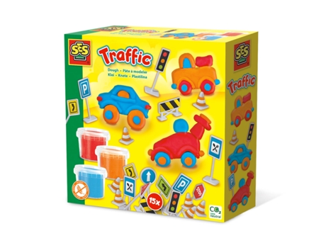 Plastilina SES CREATIVE Traffic Sin gluten (Edad Mínima Recomendada: 3 años)
