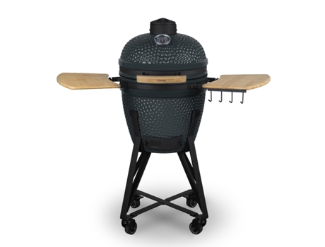 Barbacoa Kamado YOKO18 H.Koenig, Barbacoa Japonesa Carbón Cerámico 46cm, Cocción lenta/Barbacoa/Parrilla/ahumadero, Termómetro integrado, hasta 450...