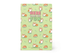 Cuaderno grande B5 con rayas Corgi Legami