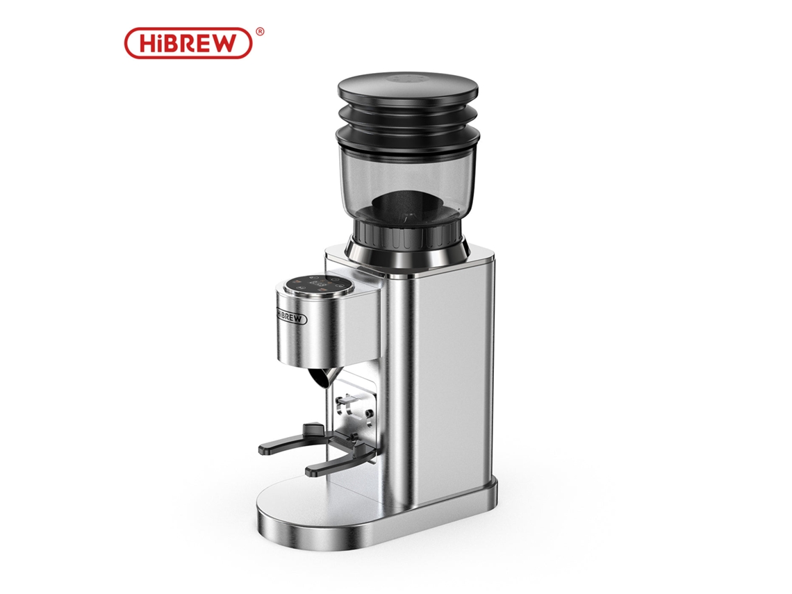 Molinillo de café automático Hibrew G7, 48 configuraciones de molienda personalizables, molinillo de café eléctrico de acero inoxidable, plateado