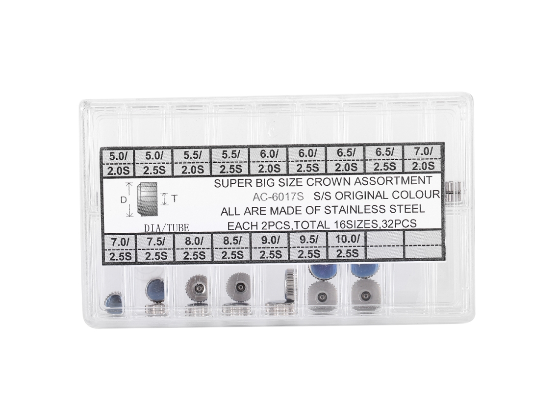 Botón De Corona De Cronógrafo De Repuesto Para Reloj De Acero Ac-0617s (32 Unidades)