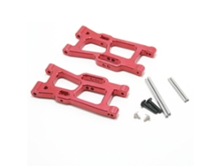 Accesorios De Mejora Del Brazo Oscilante Trasero De Metal Rojo N.° 1/14 Para Piezas De Coche Rc Wltoys 144001