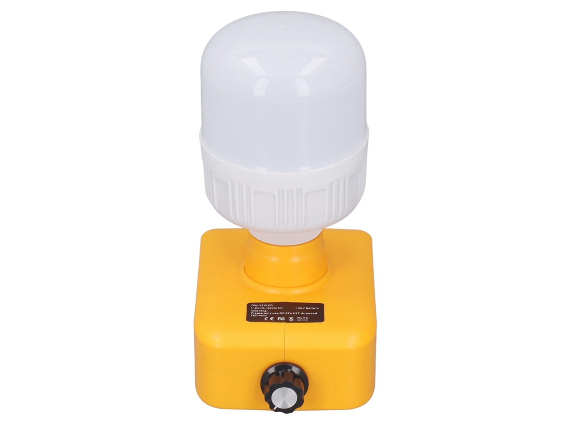Ycy-bombilla Led E27 Inalámbrica 5500-6500k 350-1300lm Para Baterías 18v Dcb180 Dcb200 Dcb201 Luz De Trabajo