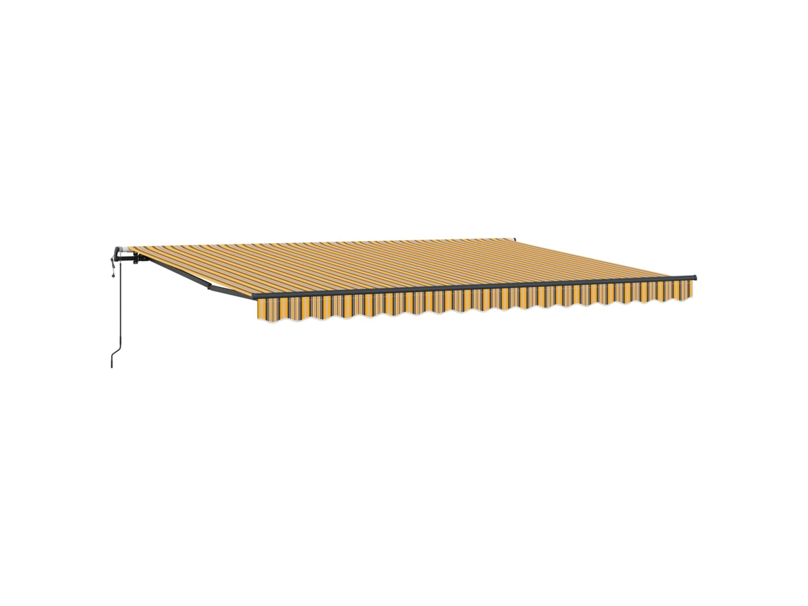Maison Exclusive - Toldo Retráctil Multicolor 450 X 300 Cm Tela Y Aluminio