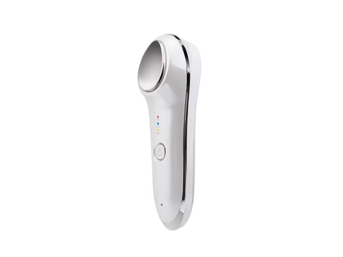 Masajeador facial frío y caliente: dispositivo relajante con vibración de mano para un rostro más suave y firme, herramienta de belleza para IKIKSO