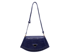 Bolso De Hombro Para Mujer, Piel Sintética Texturizada Y Duradera, Versátil, Ideal Para Citas, Compras, Trabajo Y Viajes. Color Azul.