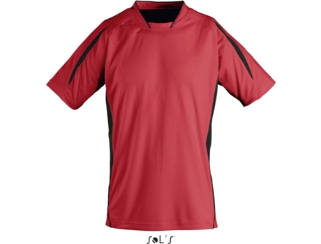 Camiseta de Niños para Fútbol SOLS Maracana Ssl Rojo (12 años)
