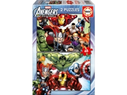Rompecabezas de los Vengadores de Marvel 2x48 piezas B.active