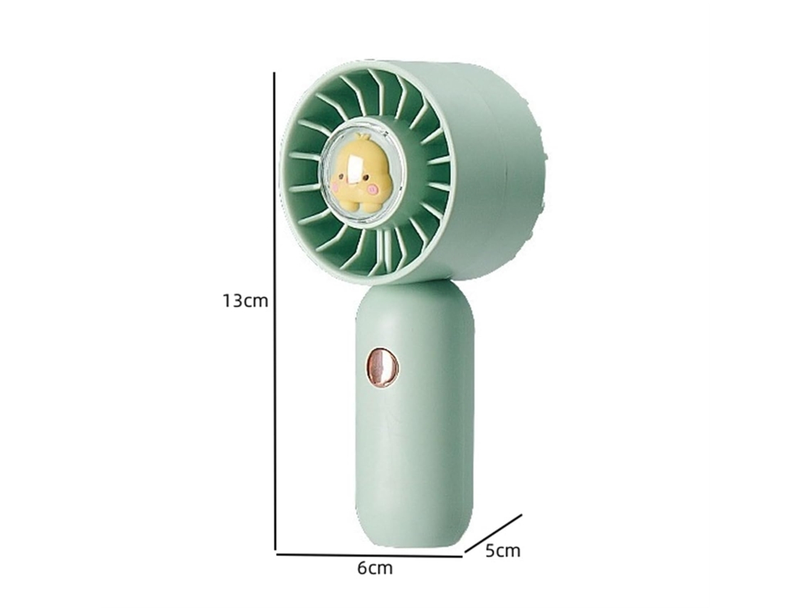 Ventilador inalámbrico portátil con carga USB para el hogar y el escritorio.