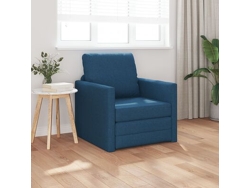 Sofá Cama 2 En 1 Azul 74x77x81 Cm Tela Wsd142103