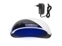 Lâmpada LED para unhas 120w, secador de esmalte em gel com modos de temporizador e design digital.