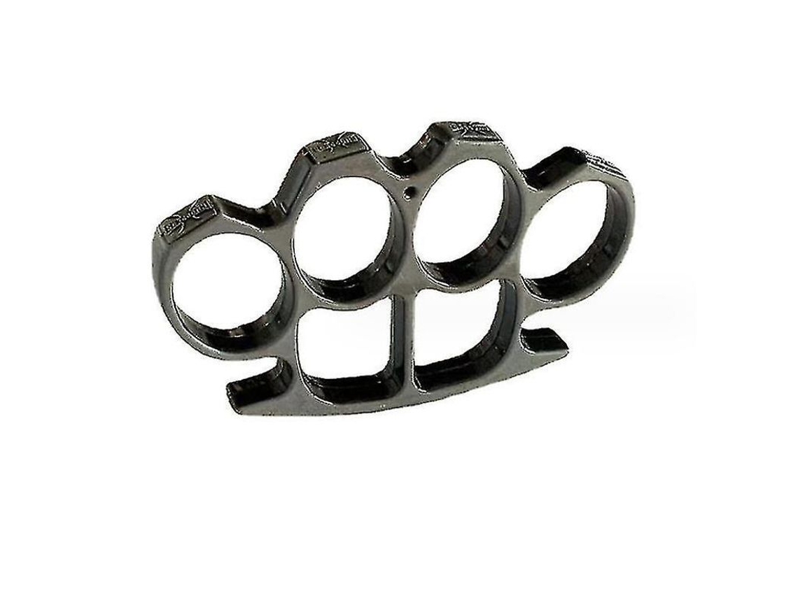 Herramienta De Autodefensa Compacta Y Portátil De Cuatro Dedos Con Estuche De Liberación Rápida En Aleación De Zinc.