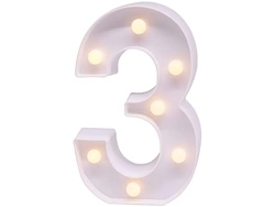 Letras Com Luzes Led Para Decoração De Interiores 3