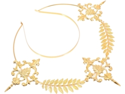 Bandeau Rétro Doré En Fer Fait Main, Accesorio Cheveux Élégant Para Mariée Y Demoiselle D'honneur