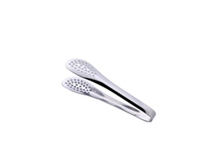 Pinzas de cocina Rebe de acero inoxidable, 13 cm, resistentes al calor y antideslizantes, ideales para carnes, verduras, frutas y panes.