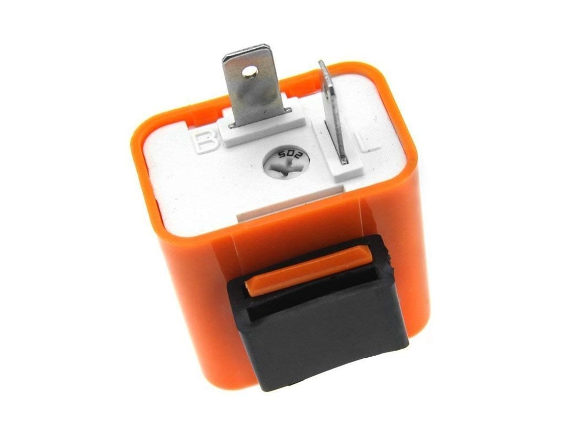 Relé Intermitente Led Ajustable 12v, 2 Pin, Protección Contra Cortocircuito Y Sobrecarga Para Motocicletas