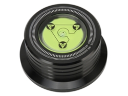 Estabilizador De Peso Profesional Para Tocadiscos De Vinilo De 50 Hz Y 45 Rpm Con Medición De Nivel Y Velocidad - Negro