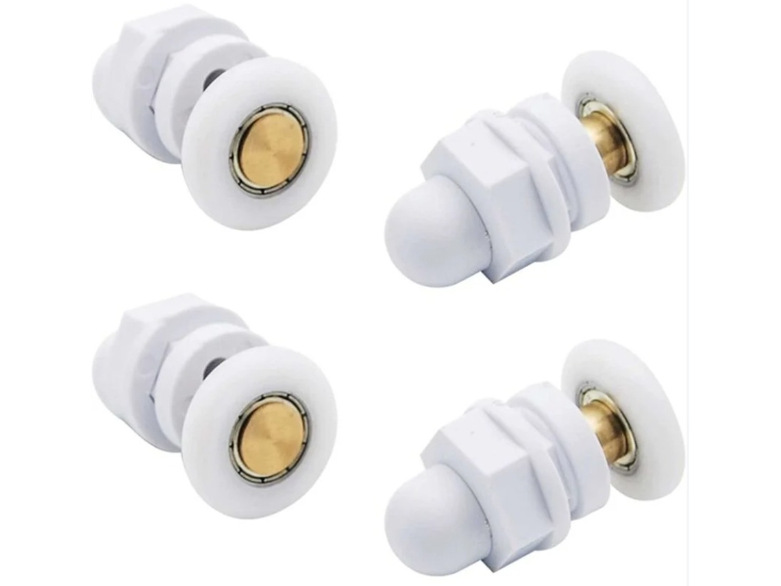 Ruedas para mampara de ducha Jortmrd, duraderas, impermeables y de acero inoxidable.