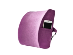 Almohada De Espuma Viscoelástica Para Soporte Lumbar, Para Silla De Oficina O Coche, Alivia El Dolor Lumbar, Morado Gertiz