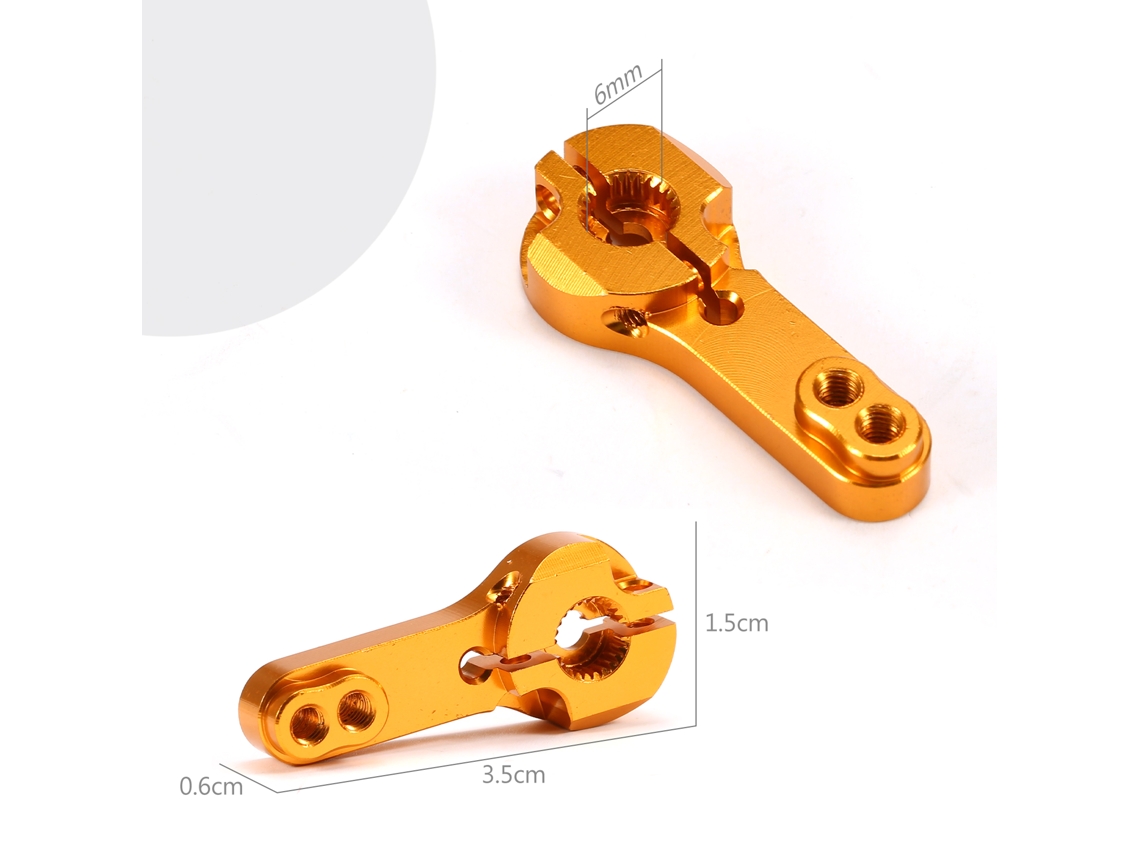 Brazo De Servo De Aleación De Aluminio Wltoys 104001 25t Para Accesorios De Coches Rc 1/10 Piezas Metálicas