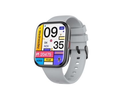 Dv03 Smartwatch Nfc Bluetooth Llamadas Ai Asistente de Voz con Pantalla HD de 1 91'' Gris VEANXIN
